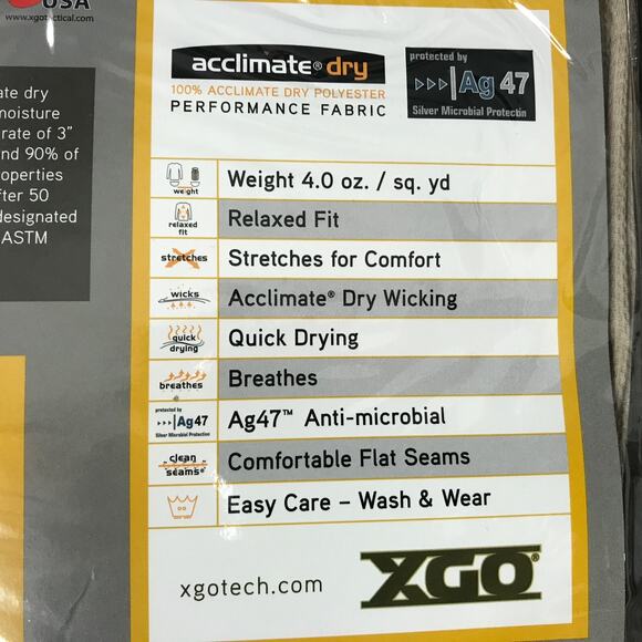 (O5) XGO Lightweight Mens Fit Pants Size 2XL Mesh Layer Drawer Phase 1 Acclimate - Picture 4 of 7